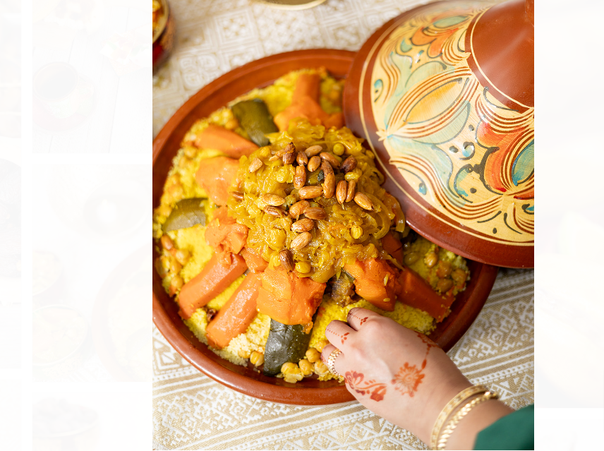 plato típico realizado con ingredientes de Mimoun Market